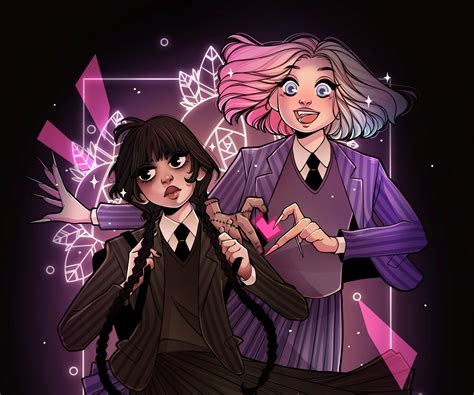 wednesday addams and enid